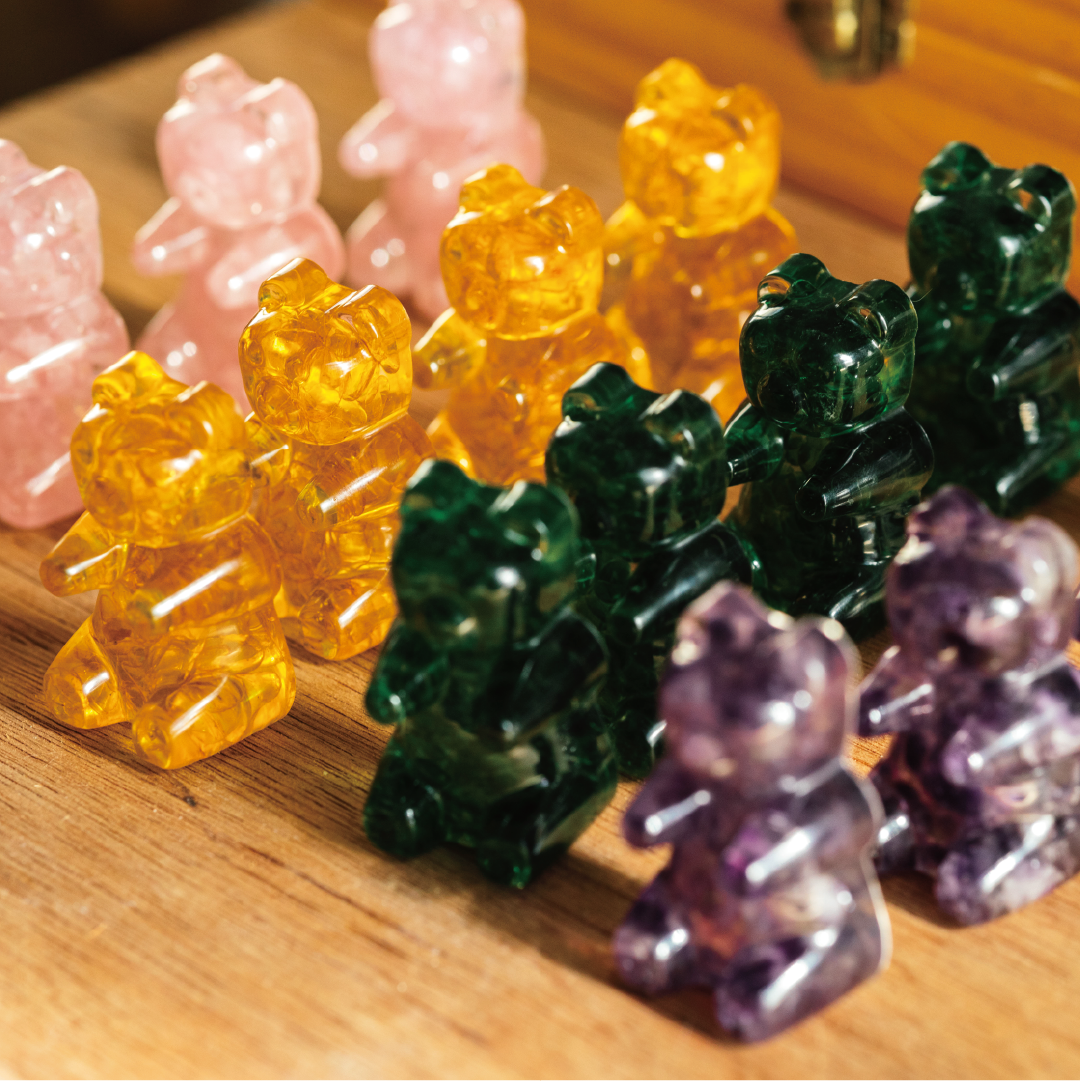 Gummy bear|紫水晶|公仔。紙鎮