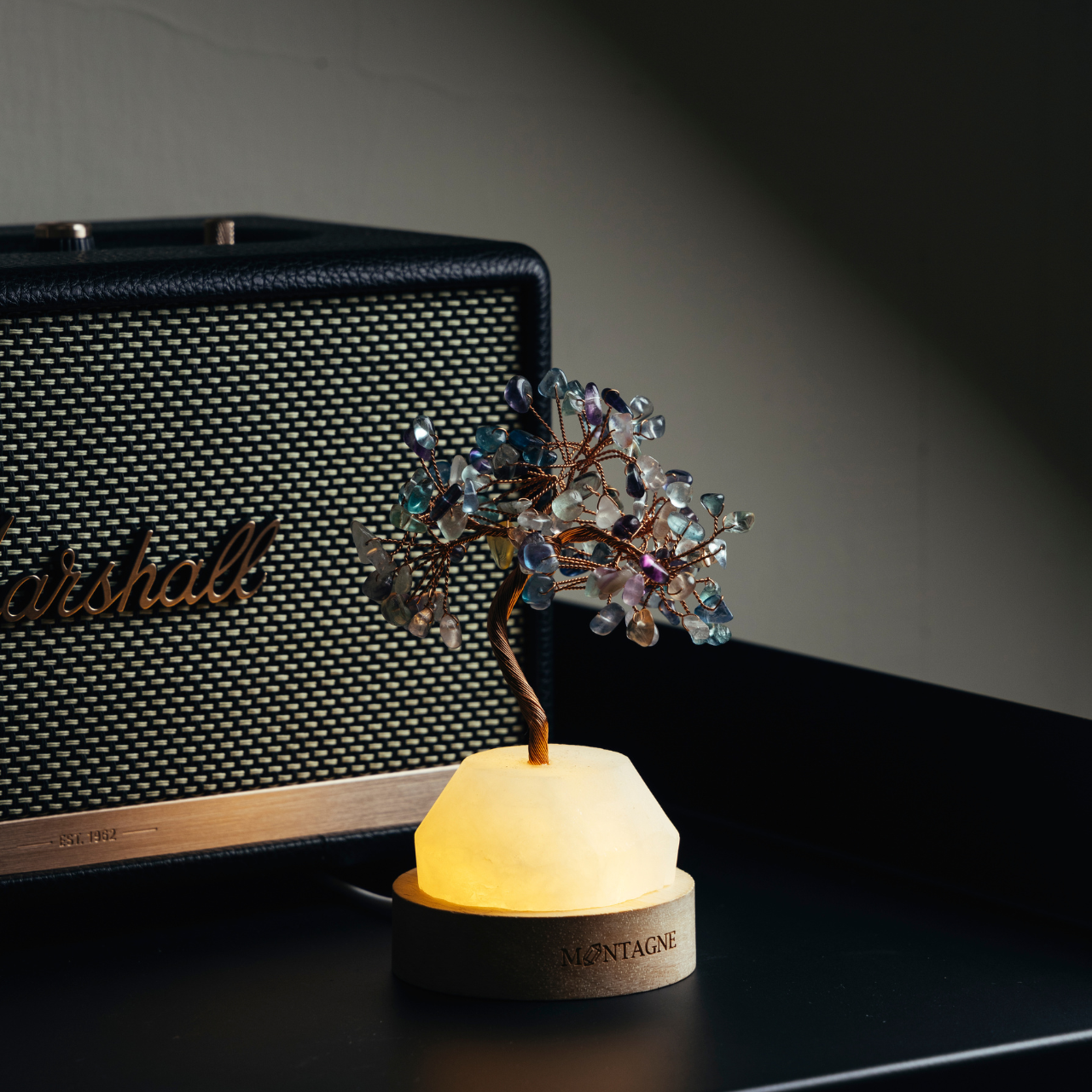 原礦水晶樹丨Treasure Tree|白水晶。彩螢石丨淨化。增強