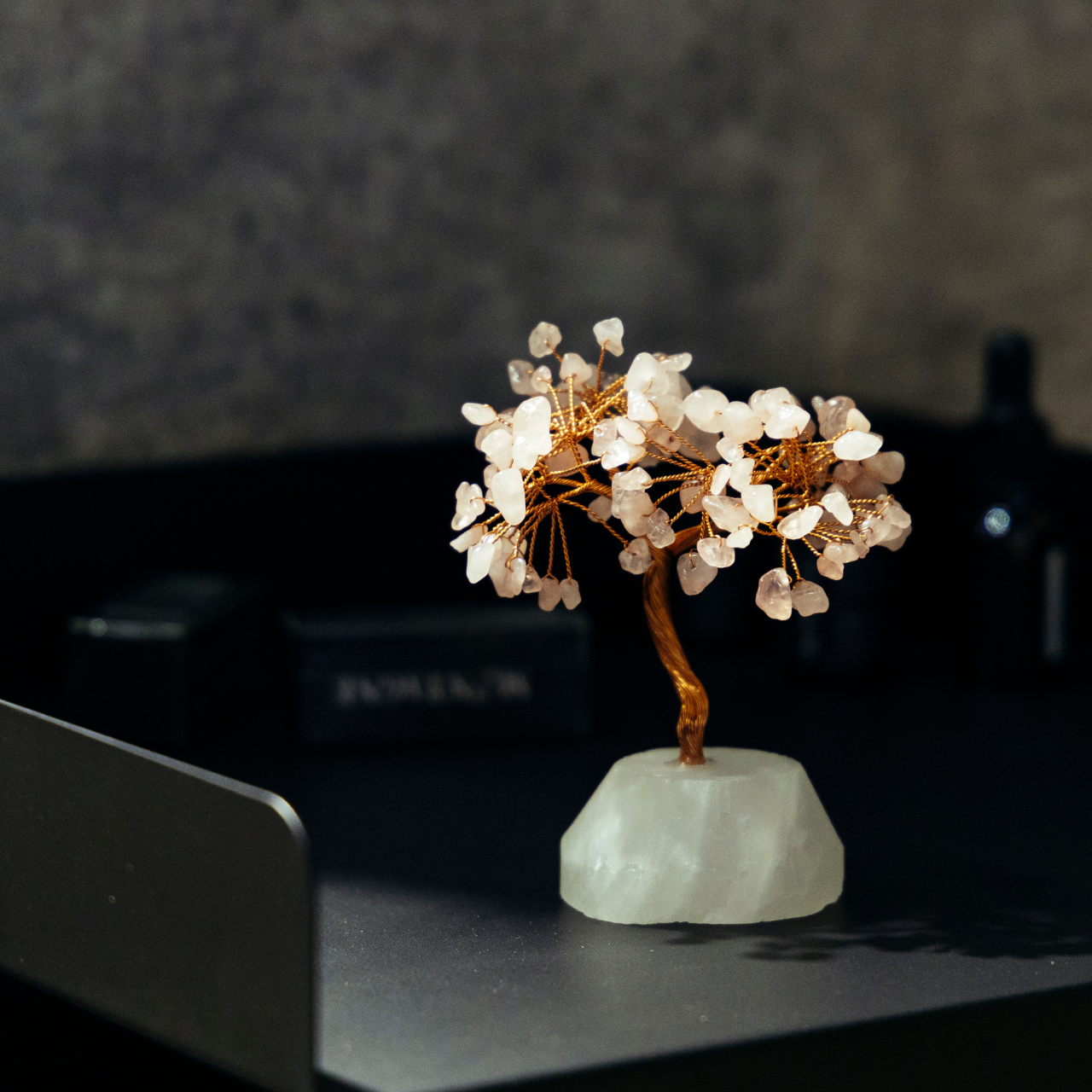 原礦水晶樹丨Treasure Tree丨白水晶。粉水晶丨桃花。人緣