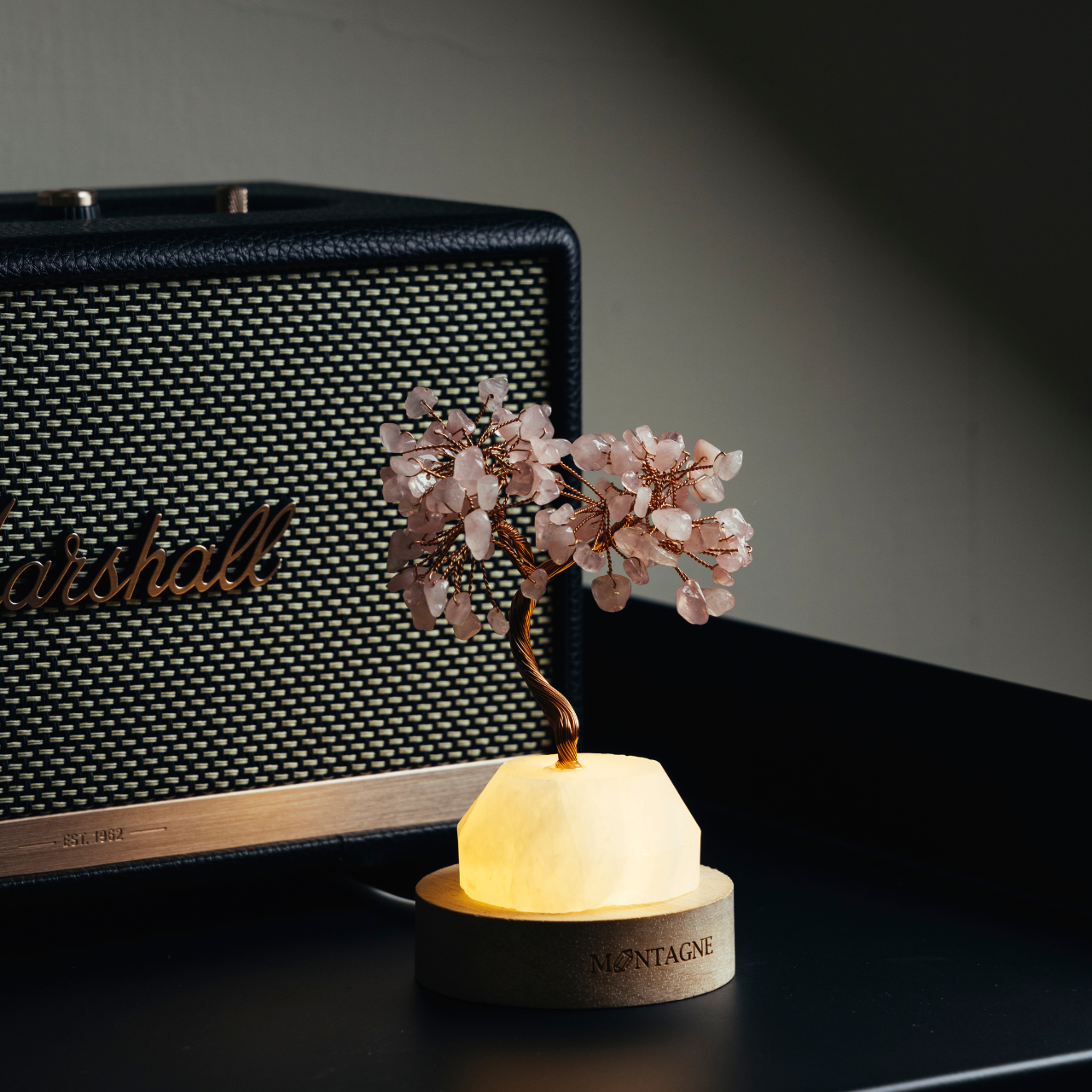 原礦水晶樹丨Treasure Tree丨白水晶。粉水晶丨桃花。人緣