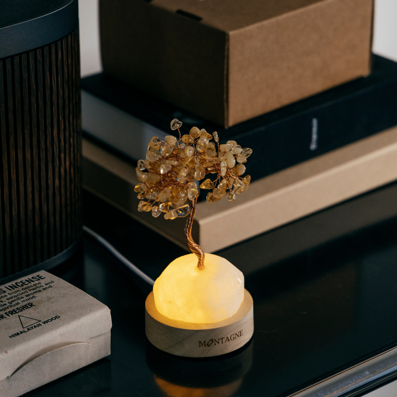 原礦水晶樹丨Treasure Tree丨白水晶。黃水晶丨招財。擴大