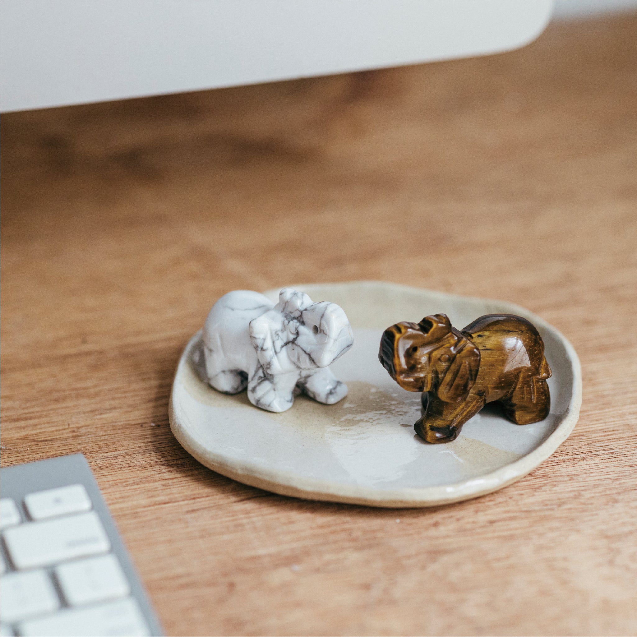 LOXO|大象|孔雀石公仔