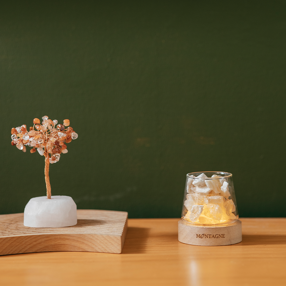 原礦水晶樹丨Hawaii丨紅瑪瑙。粉水晶丨勇氣。力量。愛