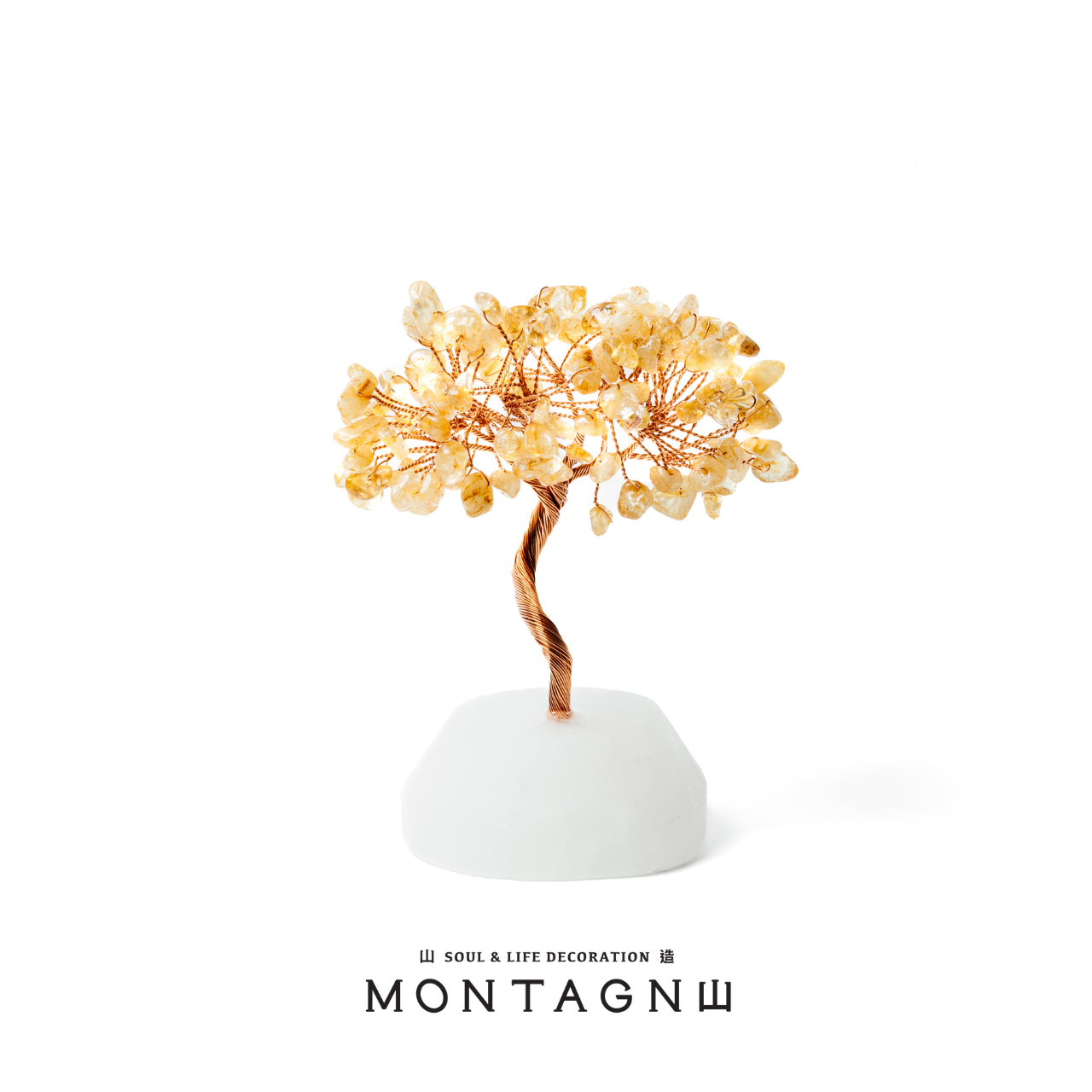 原礦水晶樹丨Treasure Tree丨白水晶。黃水晶丨招財。擴大