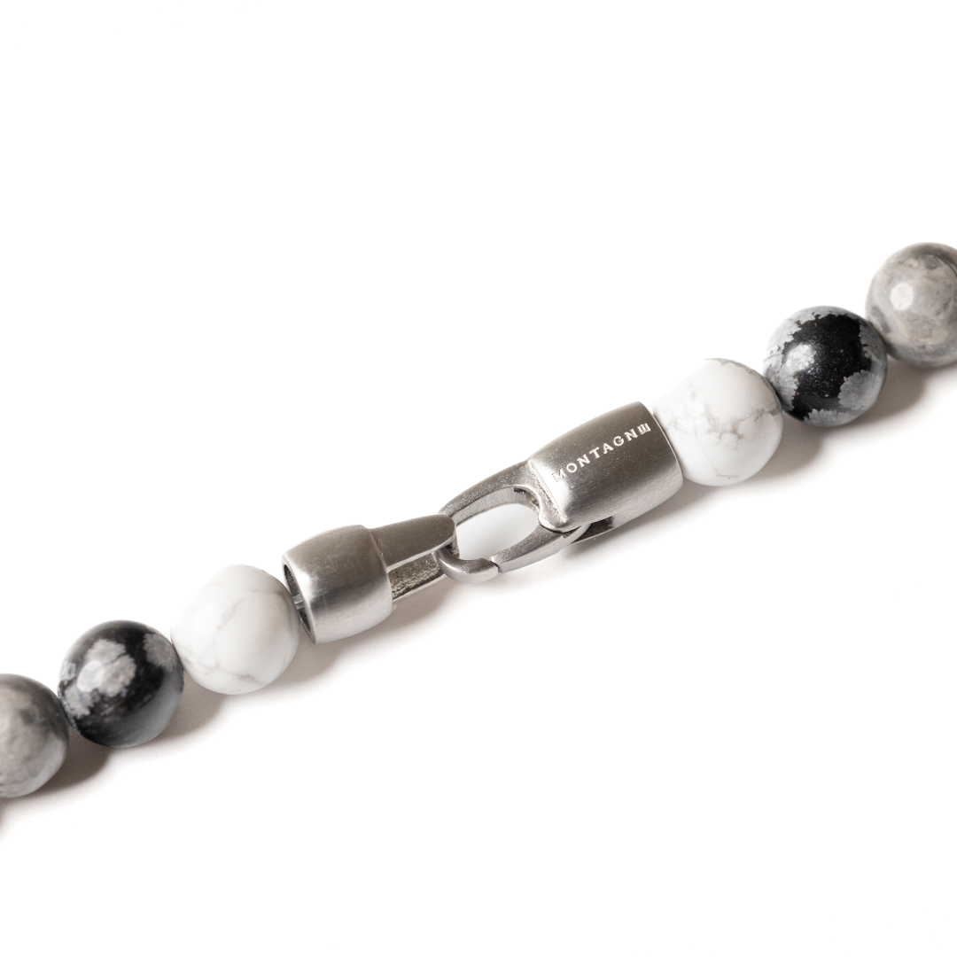 CLASP丨白松石。雪花石。地圖石手鍊