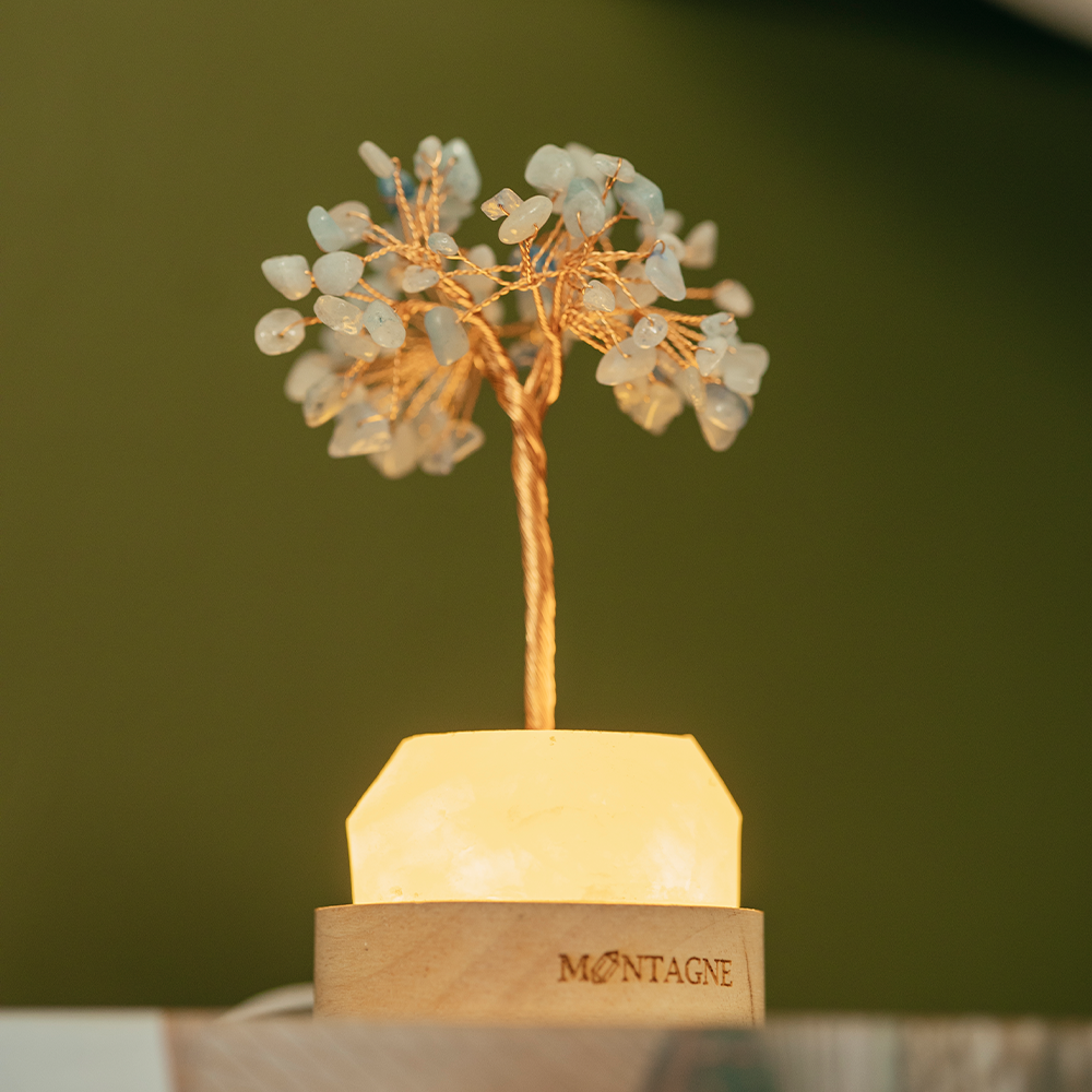 原礦水晶樹丨Bora丨海藍寶。粉水晶|感情。溝通