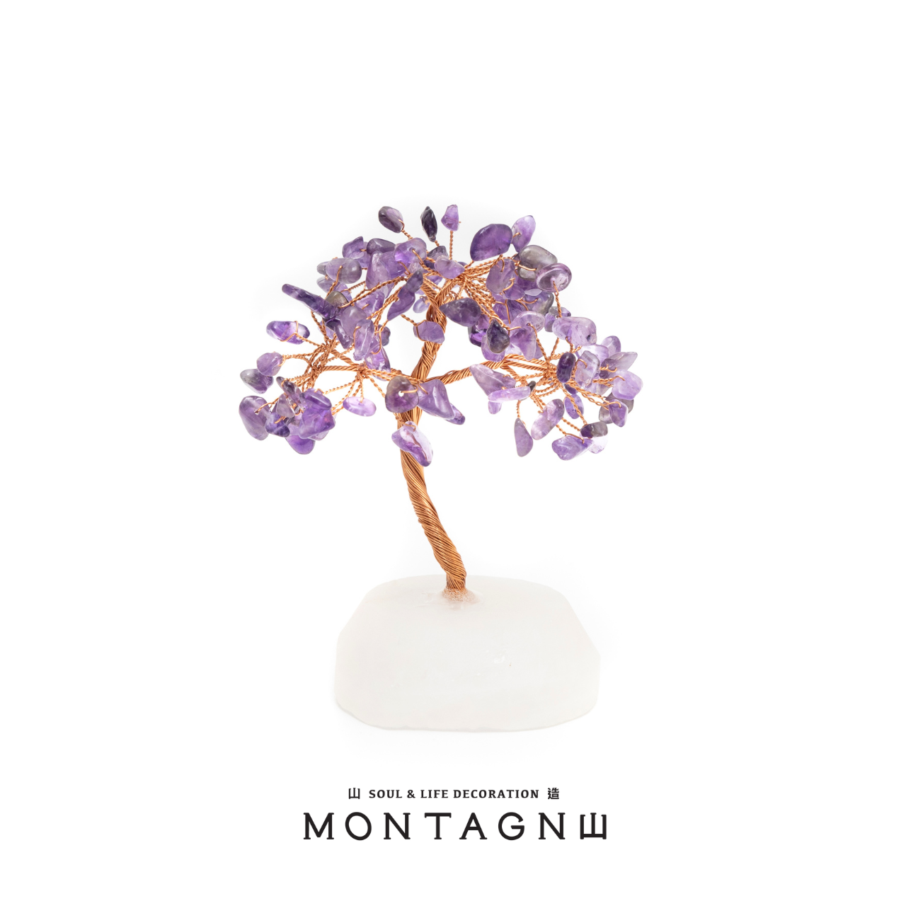 原礦水晶樹|Treasure Tree丨白水晶。紫水晶丨守護。平衡