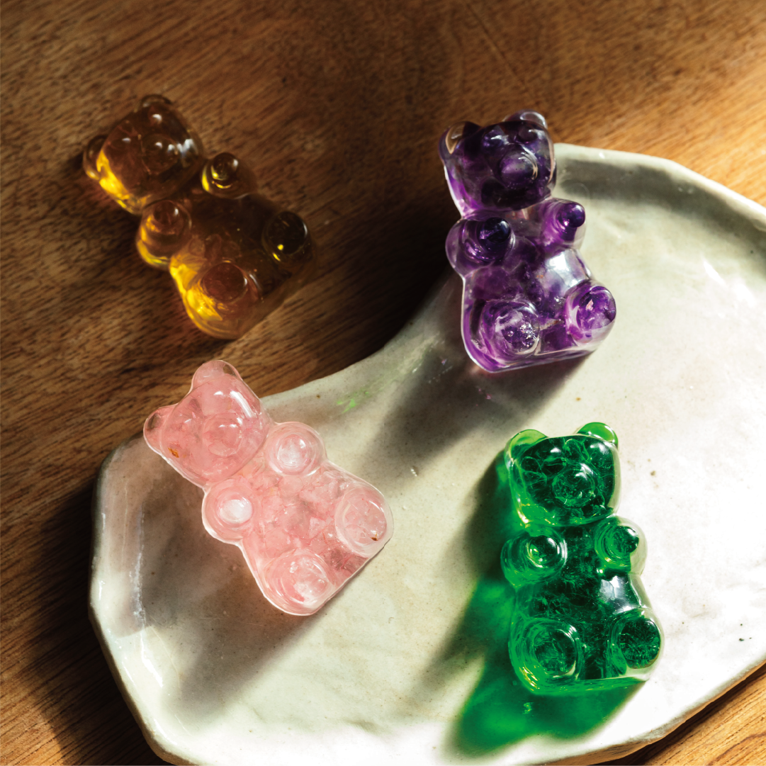 Gummy bear|紫水晶|公仔。紙鎮