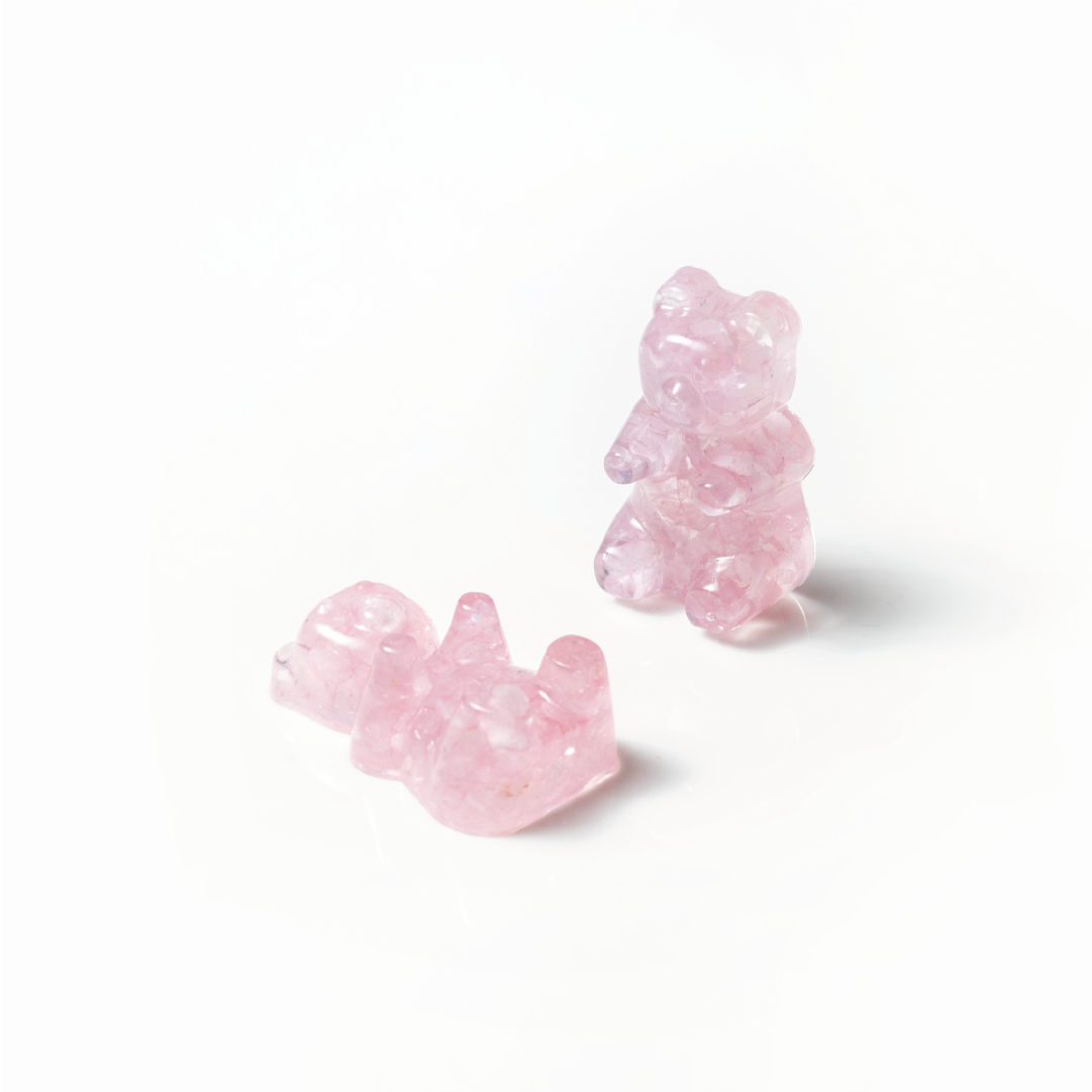 Gummy bear|粉水晶|公仔。紙鎮