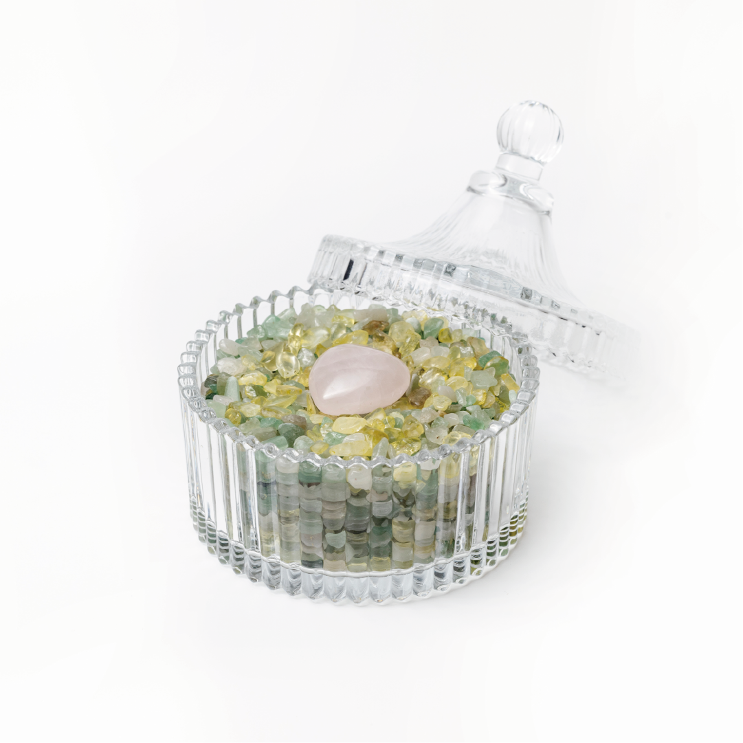納福限定款|白水晶X茶水晶X紅石榴