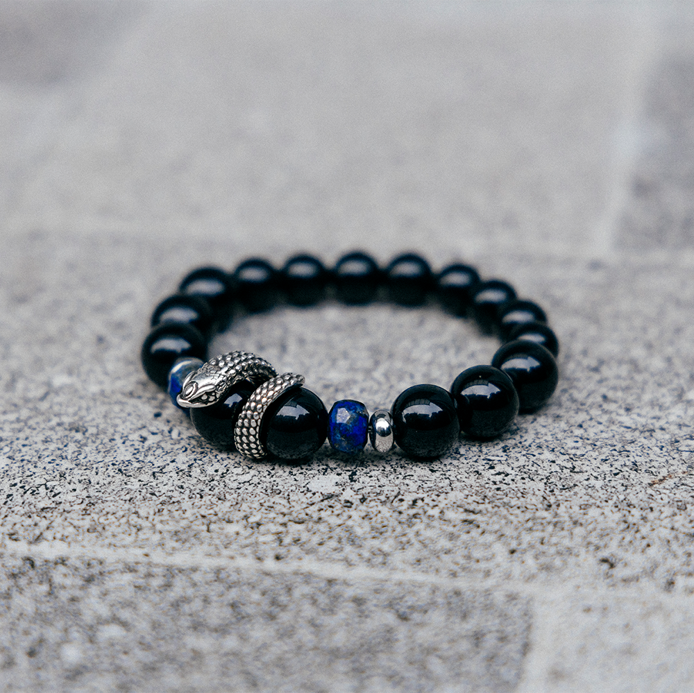 蛇年限定丨Asclepius丨黑曜石。青金石