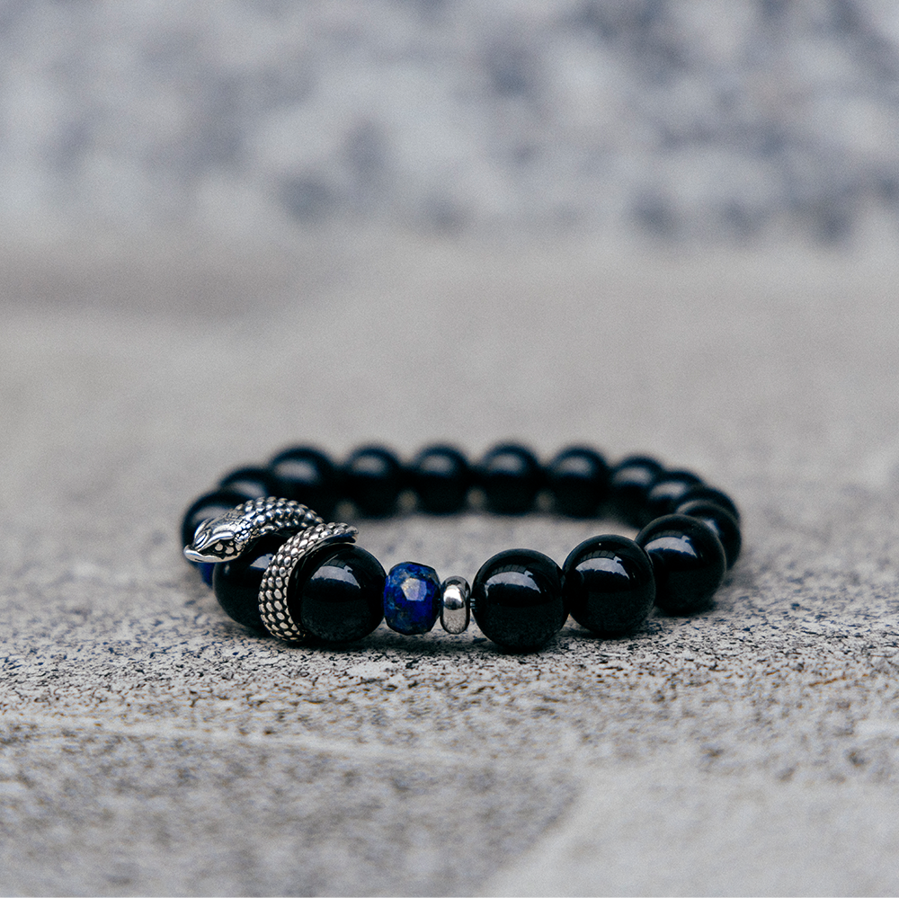 蛇年限定丨Asclepius丨黑曜石。青金石