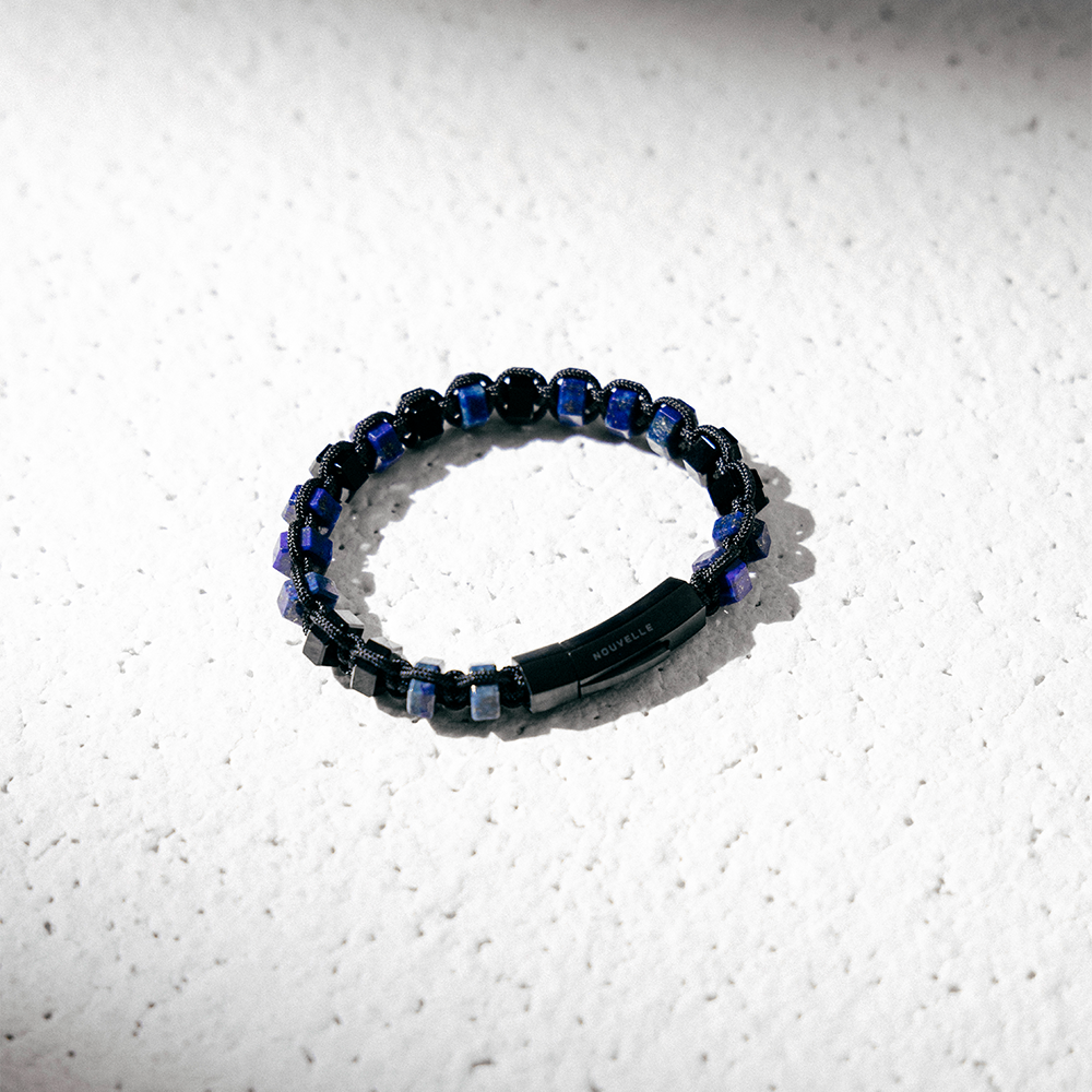 Nouvelle|R.A.M. 青金石。黑瑪瑙手鏈