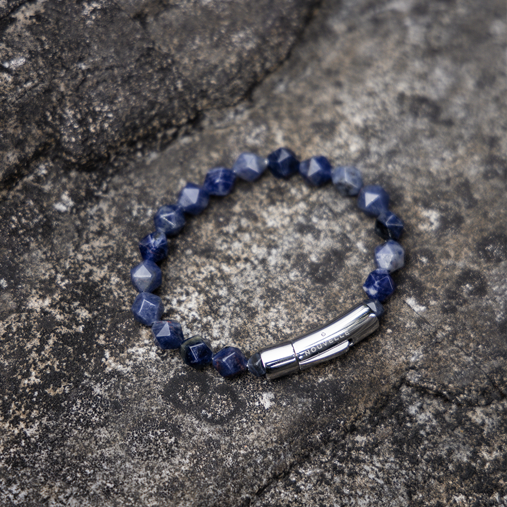 Nouvelle|SnapEase|切角藍紋石手鏈