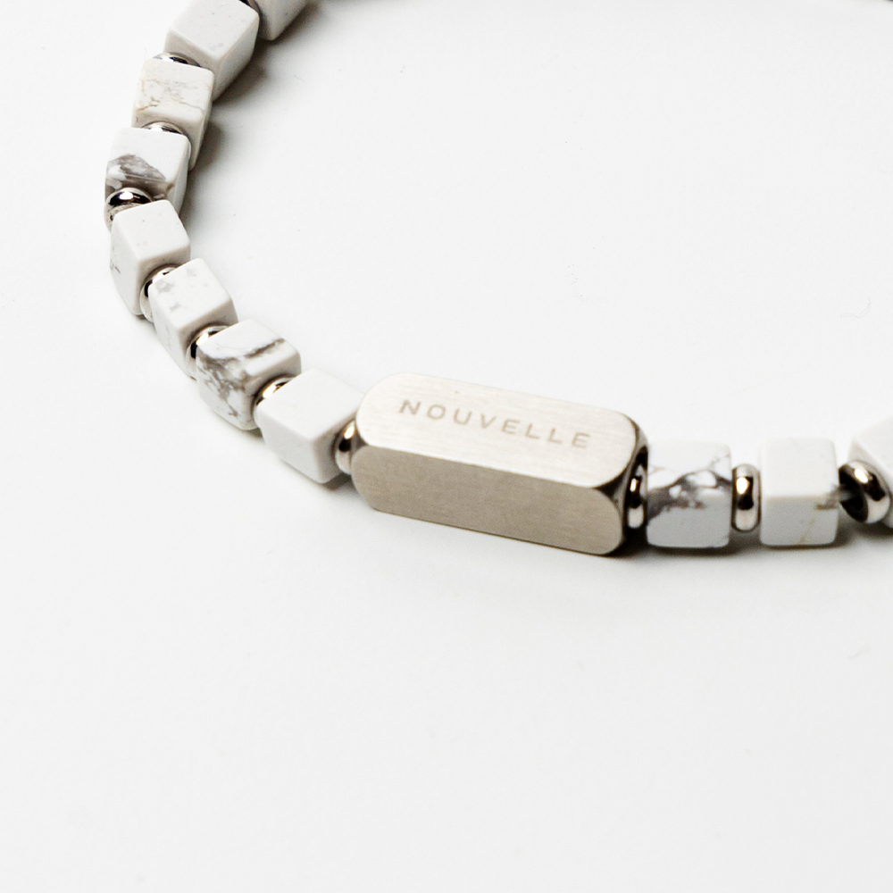 Nouvelle|Cube|白松石手鏈