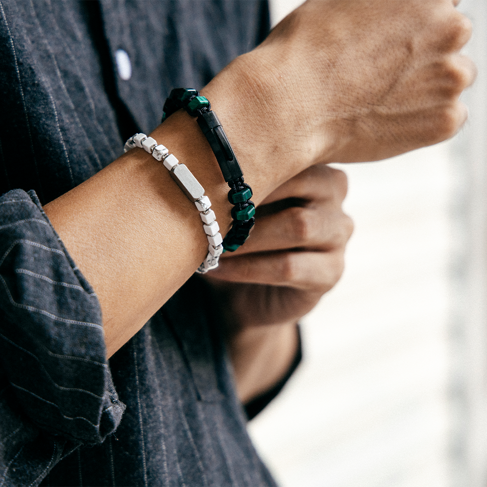 Nouvelle|Cube|白松石手鏈