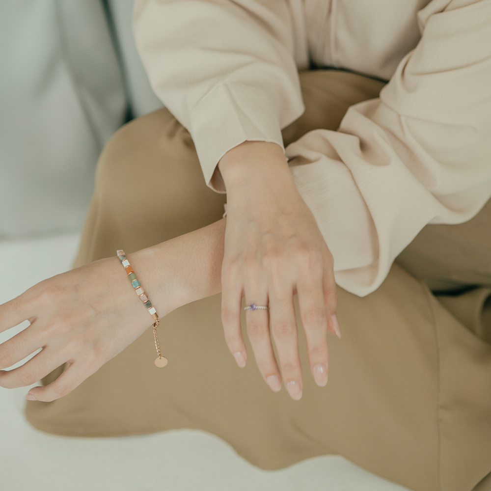 Nouvelle|Rubik's|Treasure 多彩水晶手鍊