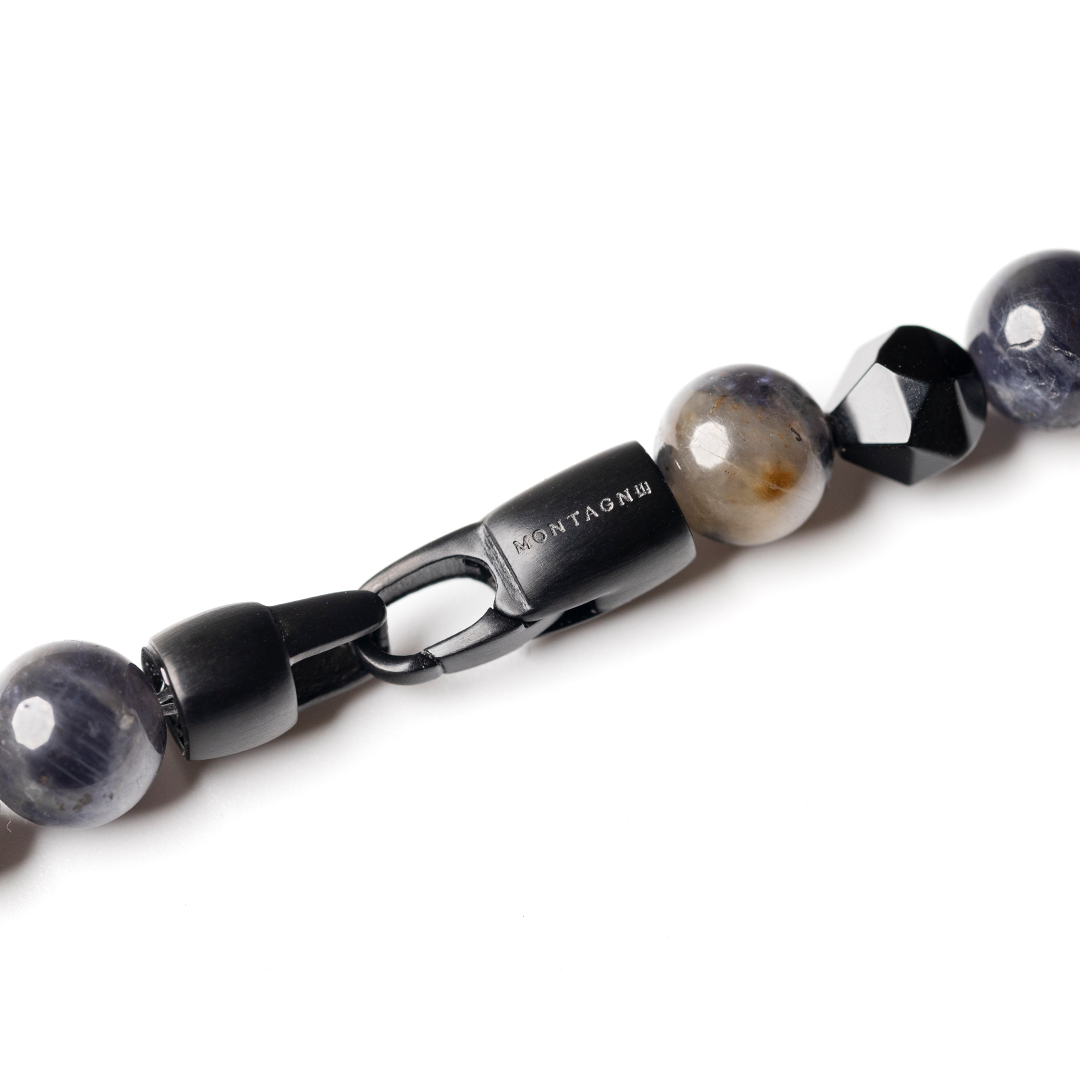 CLASP丨堇青石。黑瑪瑙手鍊