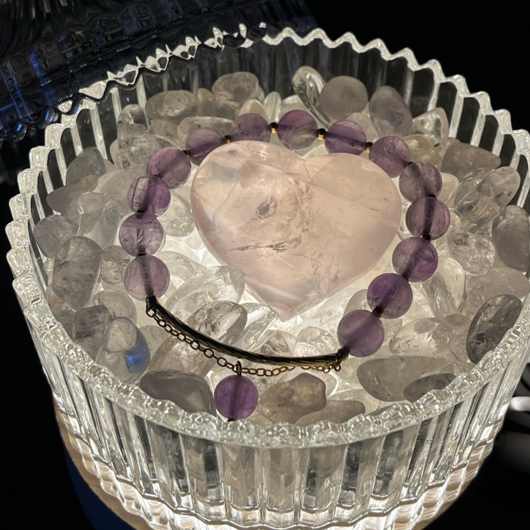 水晶消磁套組|贈茶水晶柱或粉晶愛心