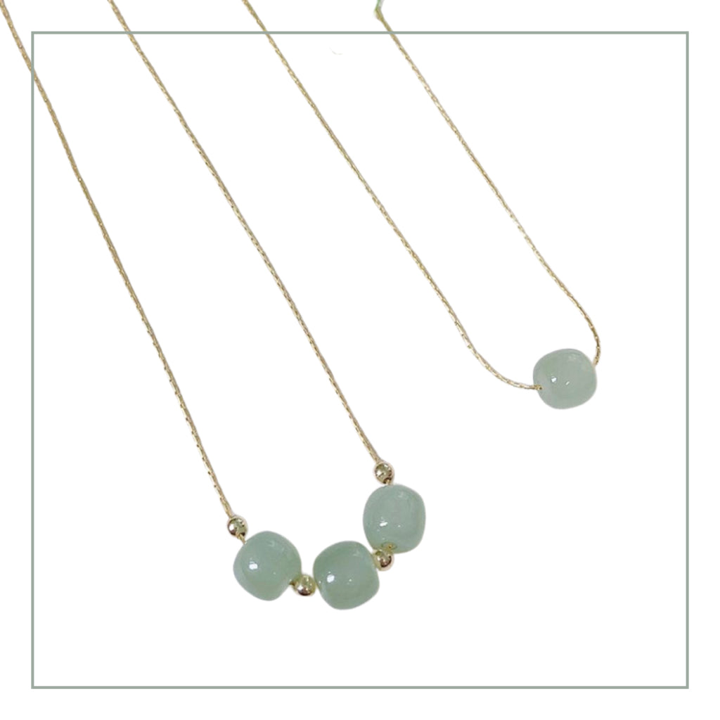 和田玉鎖骨鍊|避邪。旺盛