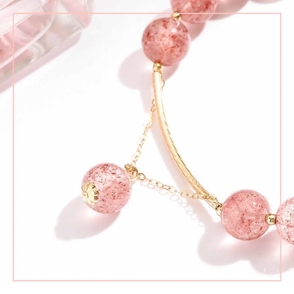 草莓晶手鏈|人緣。愛情