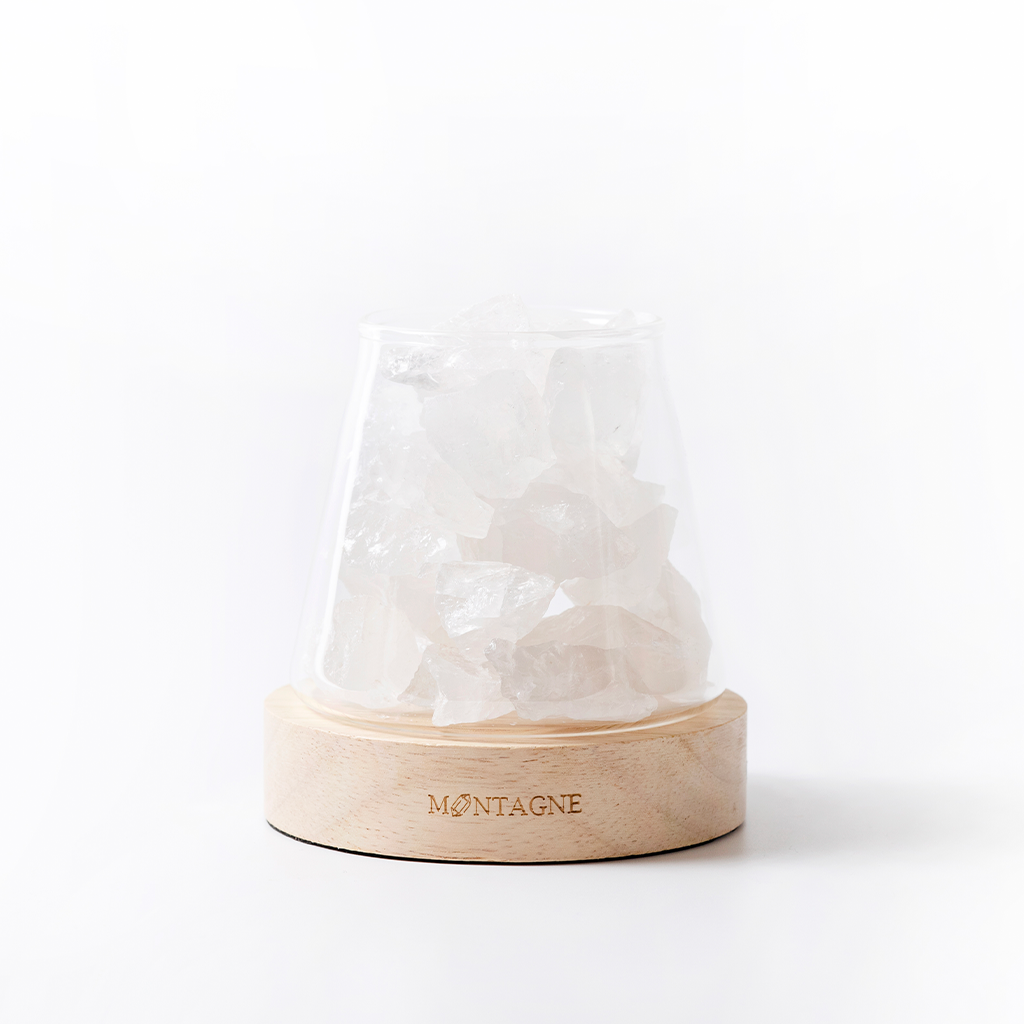白水晶擴香組：水晶之王淨化磁場，消磁負能量與提升專注力| Montagne