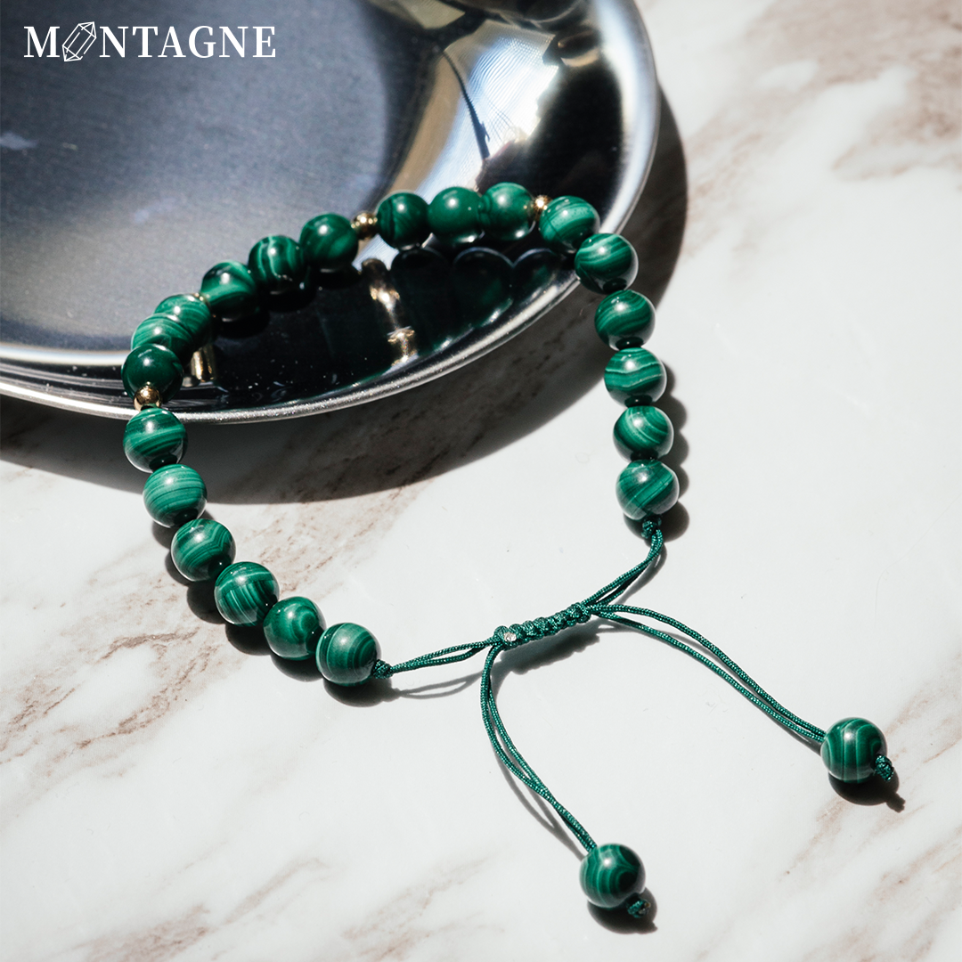 編織|孔雀石手腳鍊