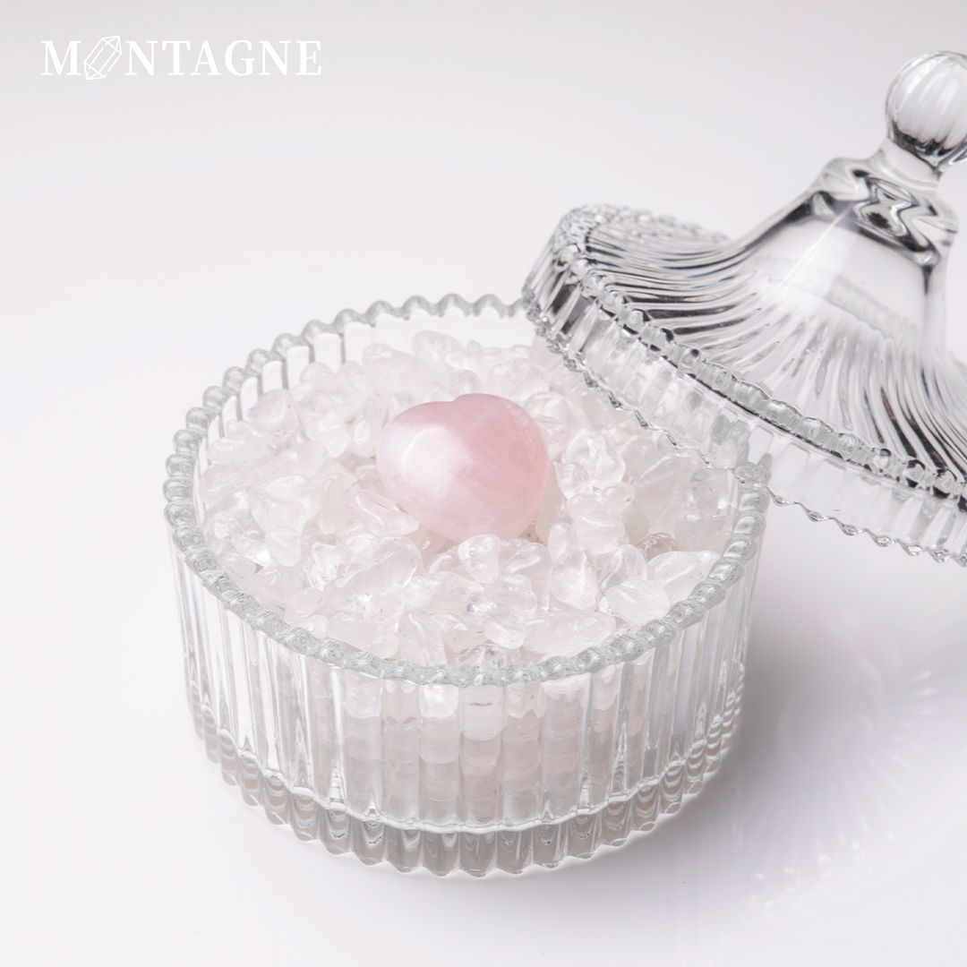 水晶消磁套組|贈茶水晶柱或粉晶愛心
