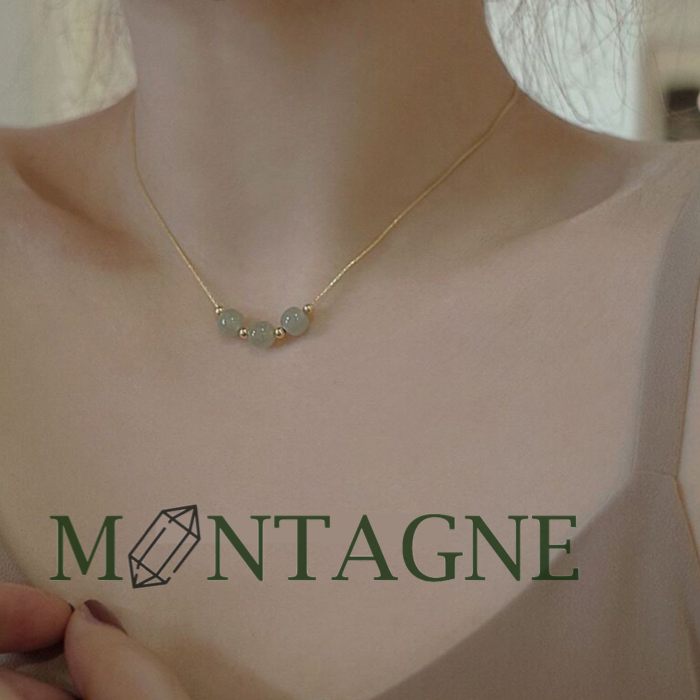 和田玉鎖骨鍊|避邪旺盛|Montagne山造
