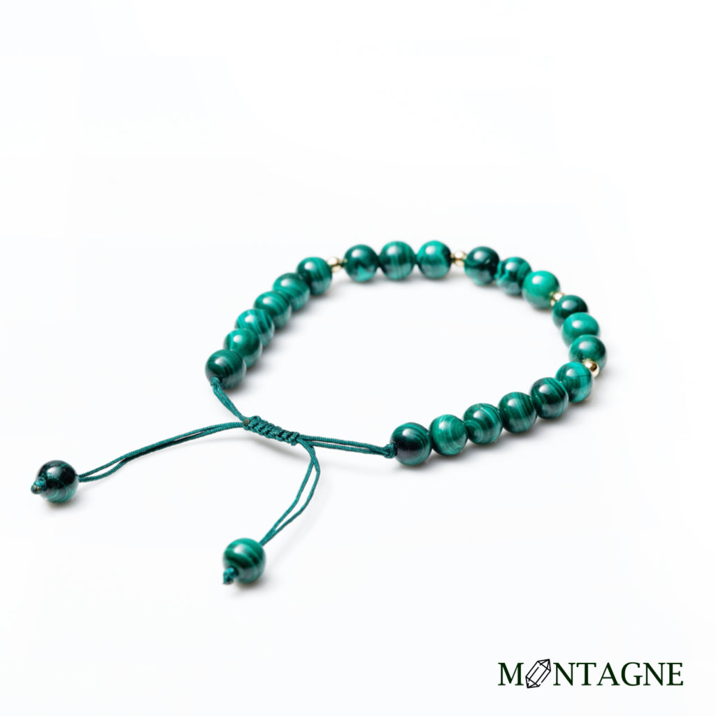 編織|孔雀石手腳鍊