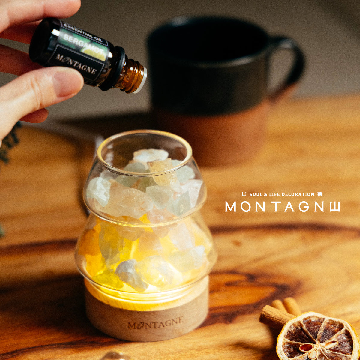 【預購】聖冬特調｜水晶擴香｜粉水晶 x 黃水晶 x 綠螢石