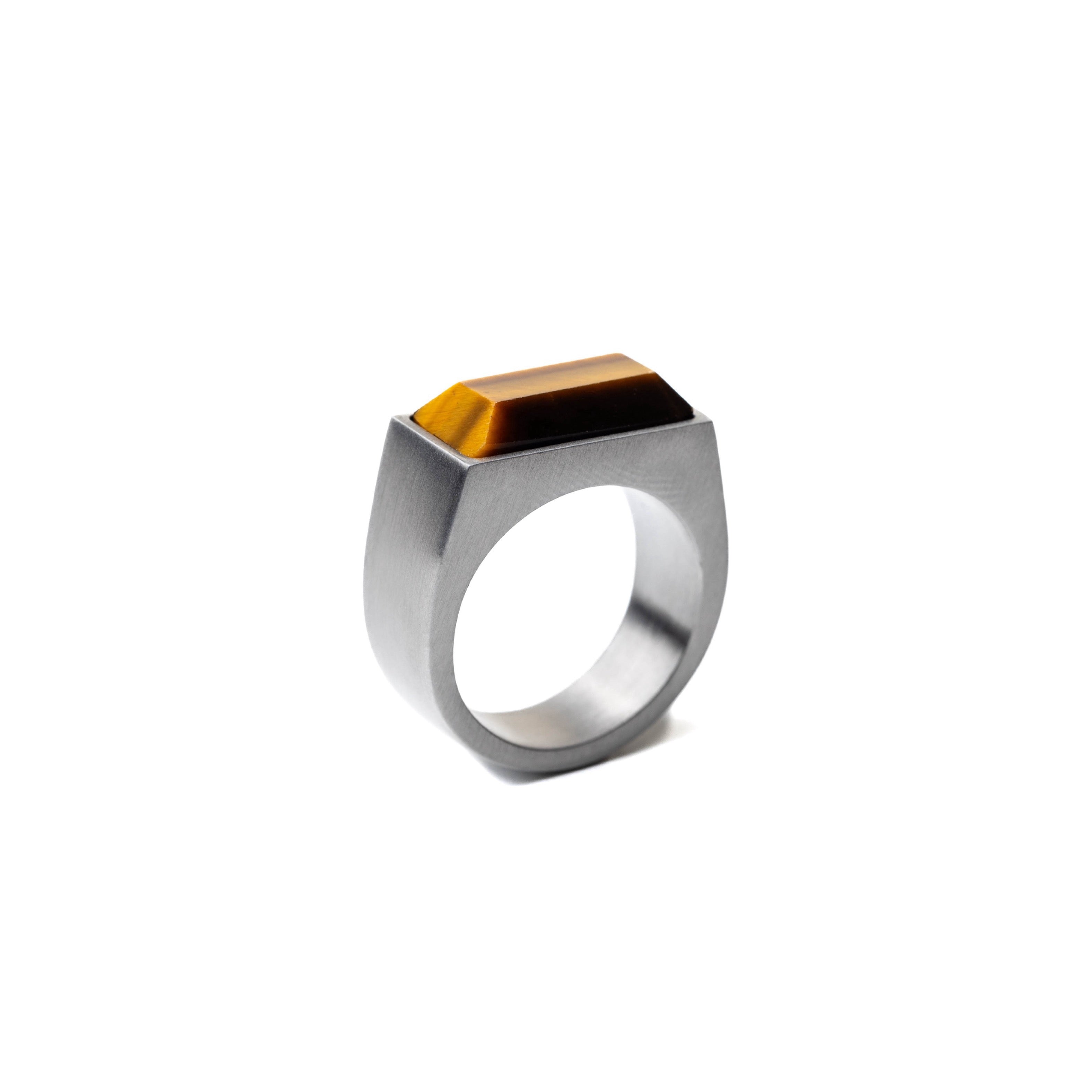Nouvelle｜BULLION｜虎眼石戒指（鋼色）