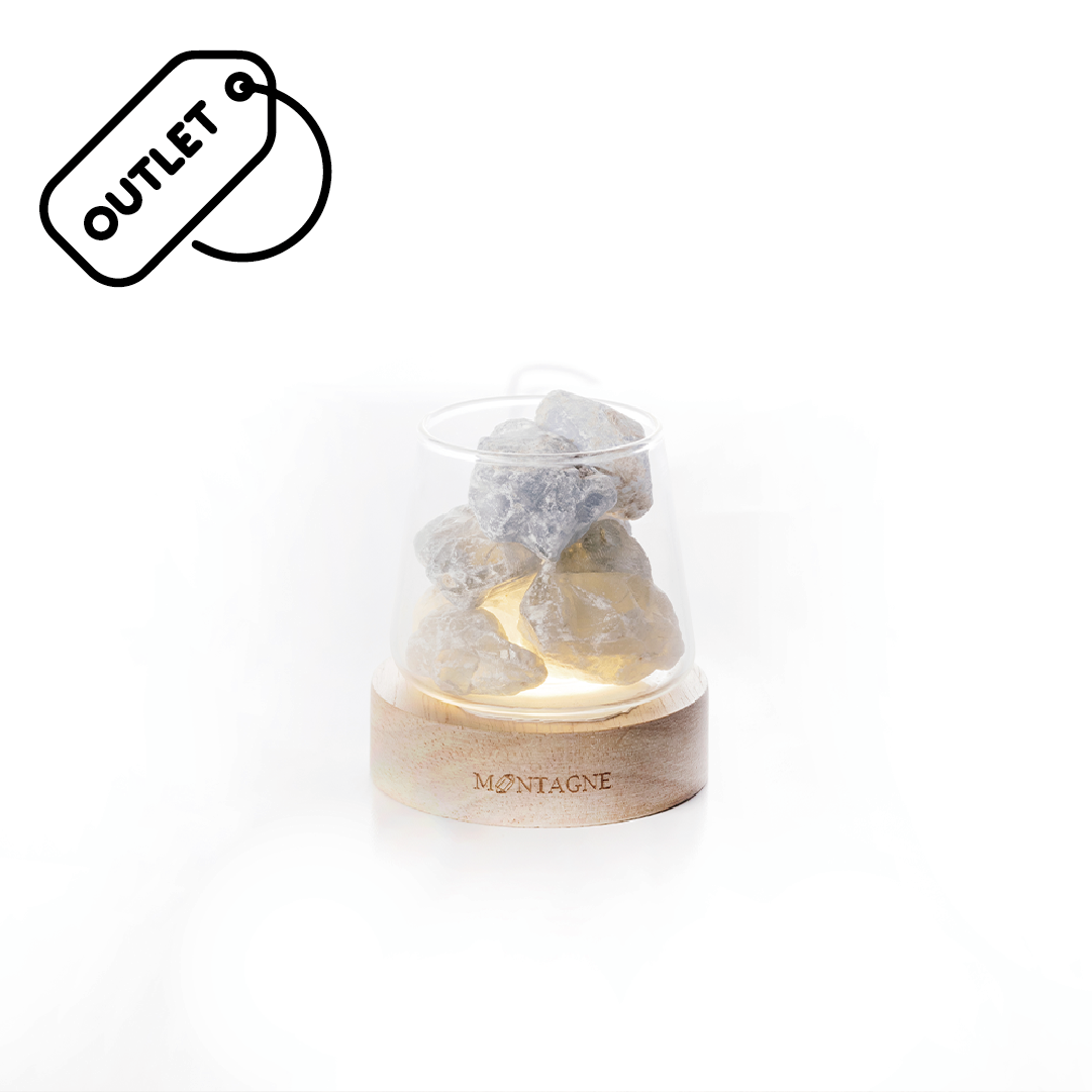 mini 富士山擴香組｜藍水晶（付裸裝精油）