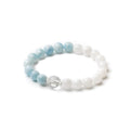 Lunara丨月海之光丨海藍寶。月光石。白水晶手鍊