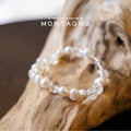 五行手鏈-白水晶天然珍珠手鍊-細節
