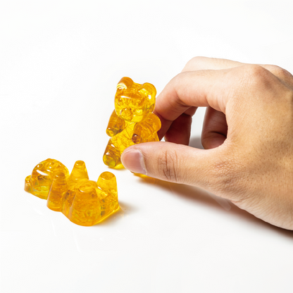 Gummy bear｜黃水晶｜公仔。紙鎮