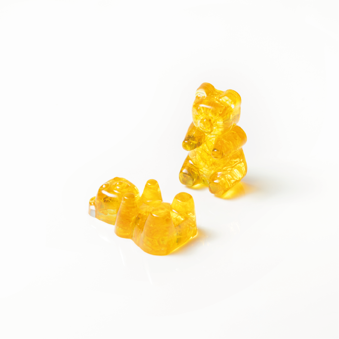 Gummy bear｜黃水晶｜公仔。紙鎮