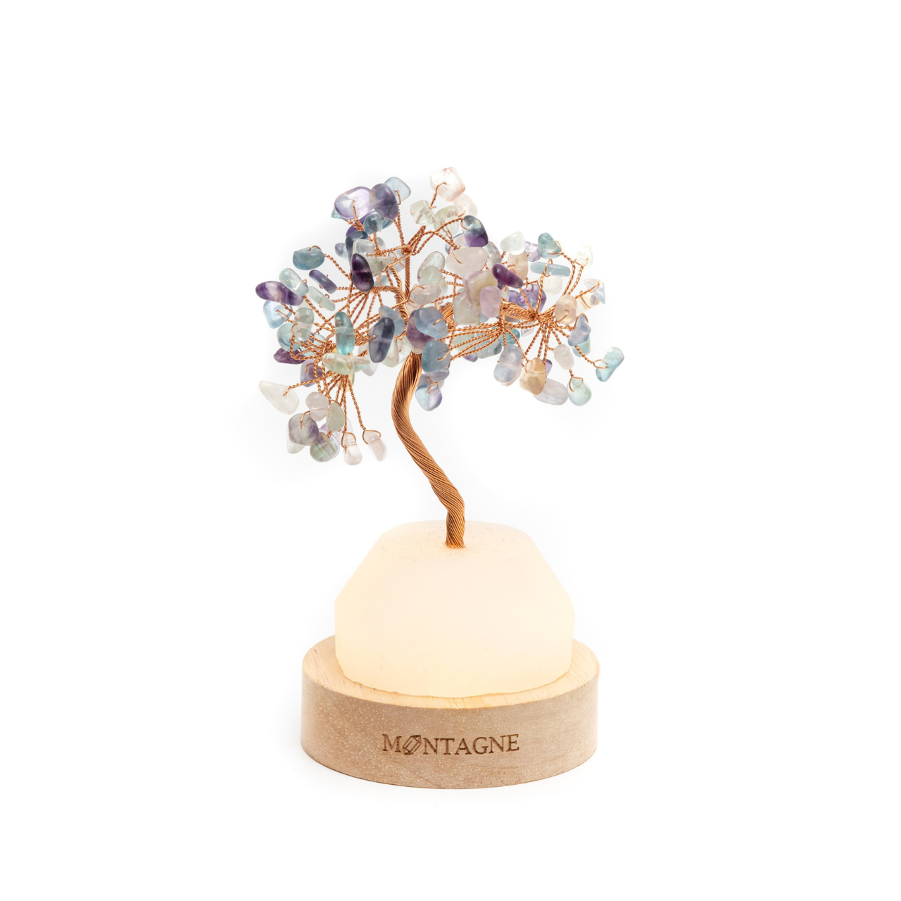原礦水晶樹丨Treasure Tree｜白水晶。彩螢石丨淨化。增強