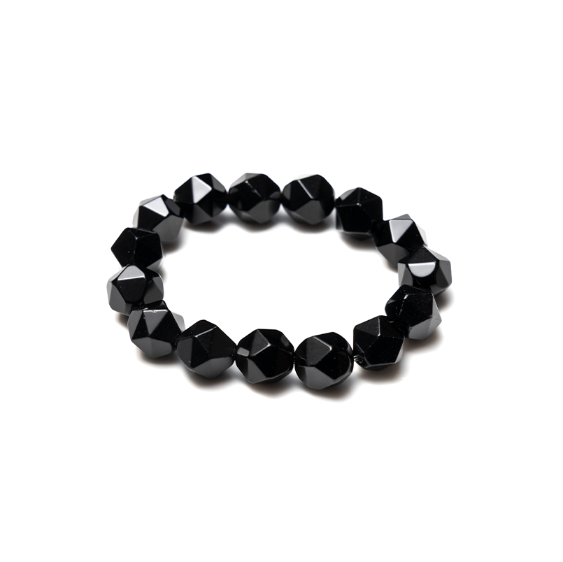 切角｜黑曜石手鍊（男女款）