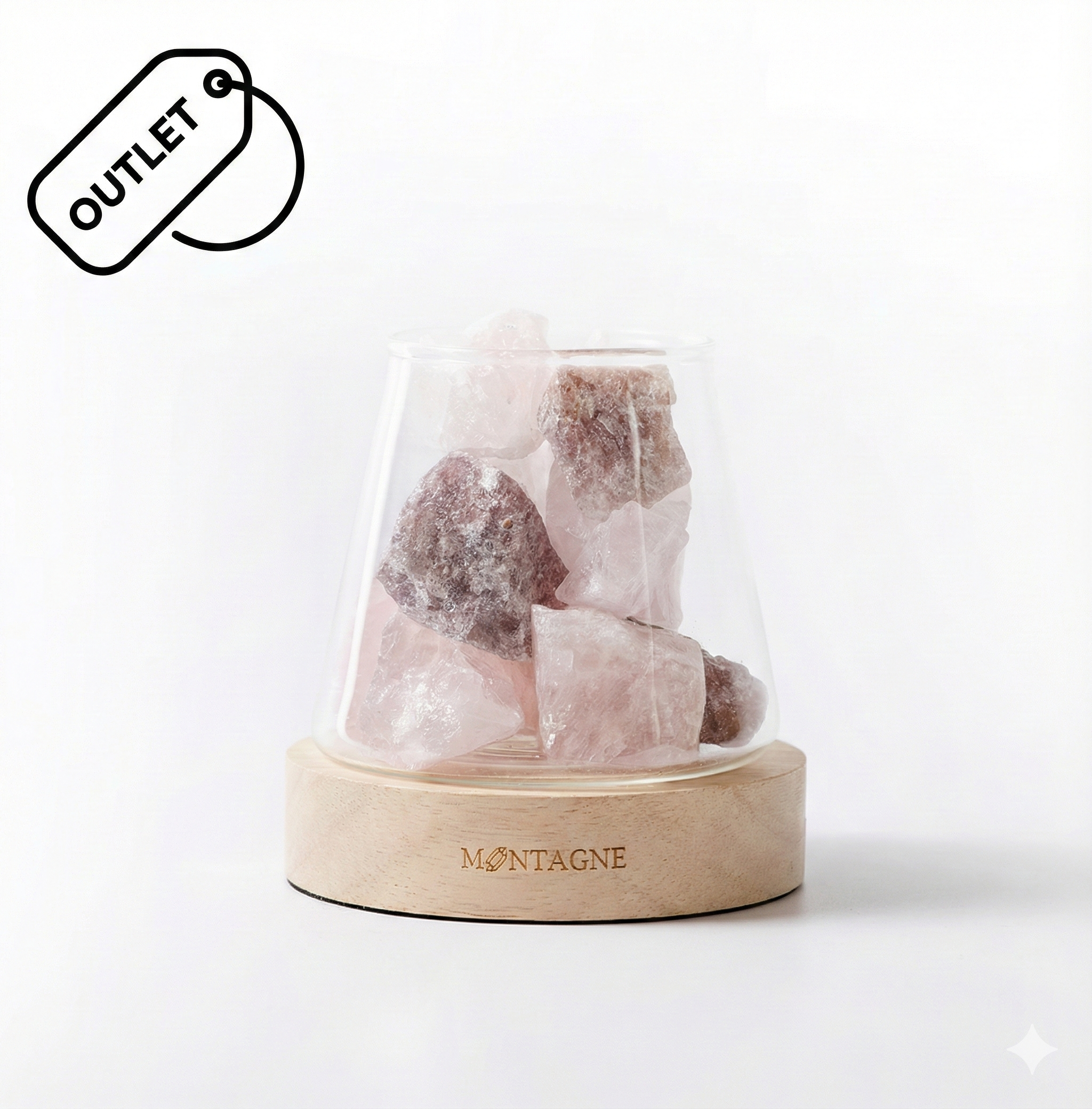 特賣品｜富士山擴香組｜粉水晶＋草莓晶（付裸裝精油）